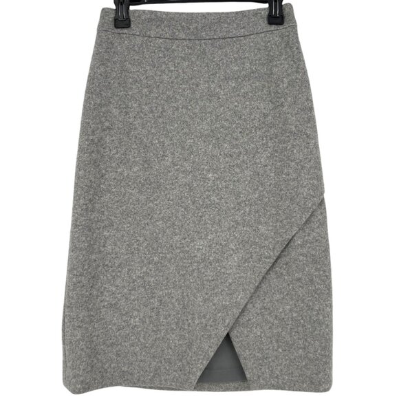 Classiques Entier Straight Wool Blend Tulip Hem Skirt Size 10 - Picture 1 of 9